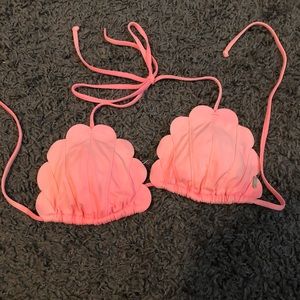 PINK mermaid bikini top